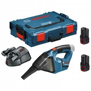 Bosch Blauw 06019E3003 GAS 12V Accustofzuiger 12V 3,0Ah Li-Ion in L-Boxx