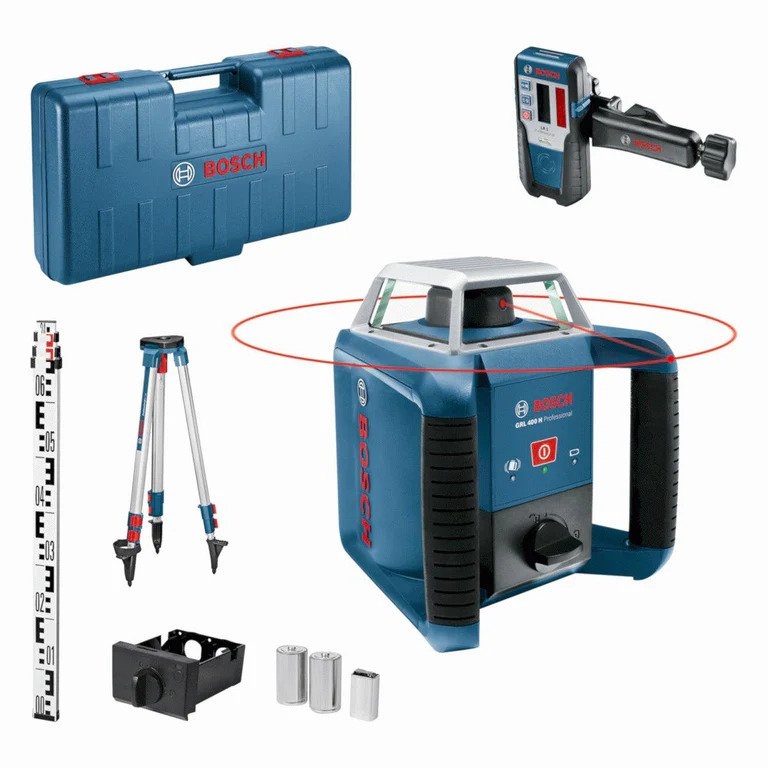 Bosch Blauw 06159940JY GRL400H Rotatielaser + statief BT152 + meetlat GR2400