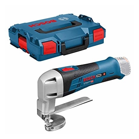 Bosch Blauw 060192610A GSC 12V-13 Accuplaatschaar 12V excl. accu's en lader in L-Boxx