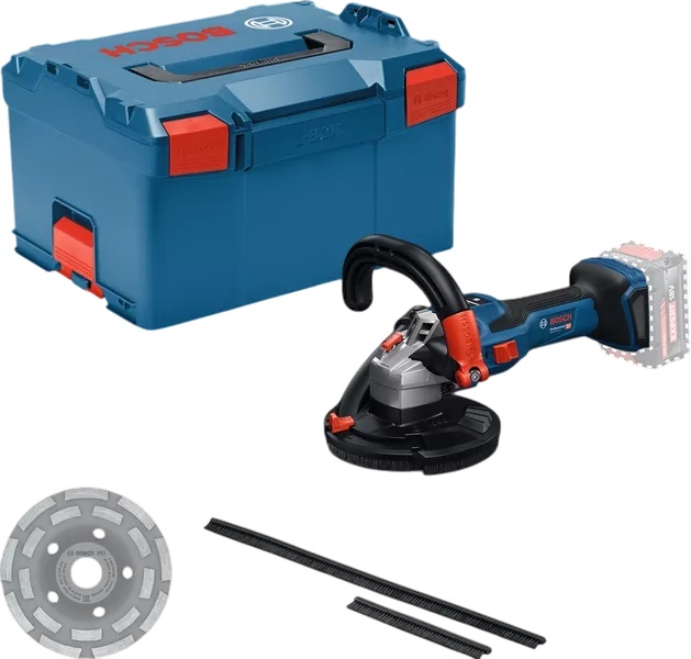 Bosch Blauw 0601776201 GBR 18V-15 S 18V Accu Betonslijpmachine xcl. accu en lader in L-BOXX
