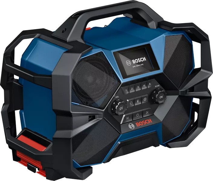 Bosch Blauw 06014A6200 GPB 18VH-6 SRC Professional bouwradio met laadfunctie DAB+ 18V excl. accu's en lader