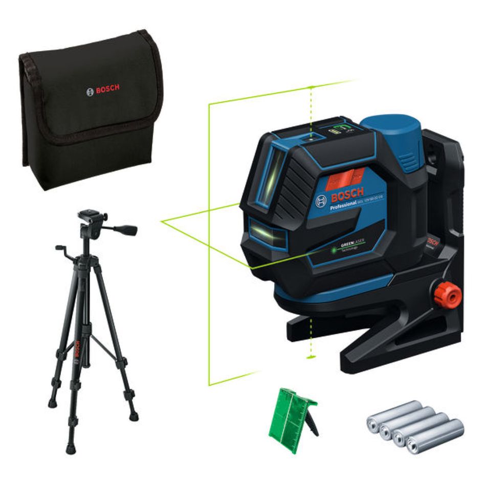 Bosch Blauw 0601066S01 GCL 12V-50-22 CG set Lijn- en puntlaser excl. accu's en lader in doos met statief