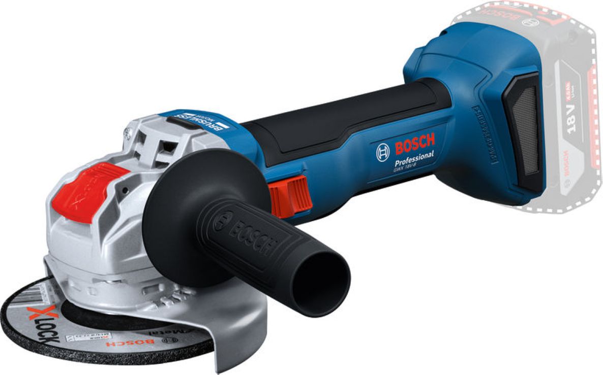 Bosch Blauw 06019N9100 GWX 18V-8 Accu haakse slijper excl. accu's en lader in doos