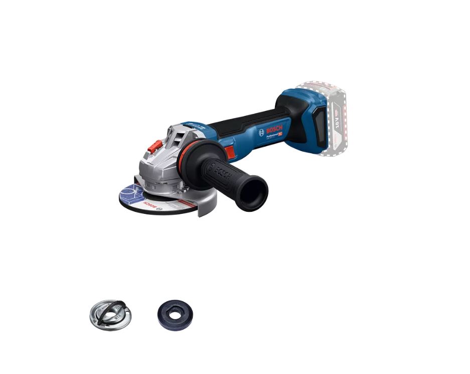 Bosch Blauw 06019N4000 GWS 18V-11 S Accu Haakse Slijper 125mm 18V excl. accu's en lader