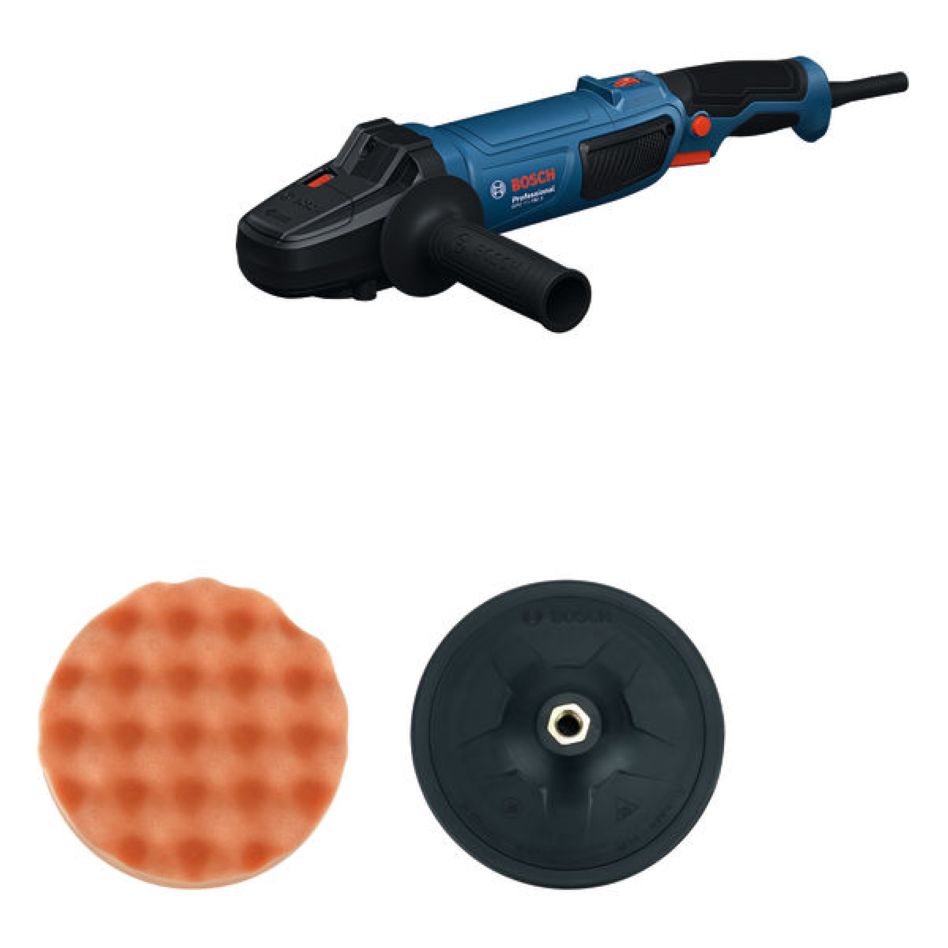 Bosch Blauw 06013A2300 Polijstmachine GPO 11-180 S Handgreep, steunpad, polijstpad