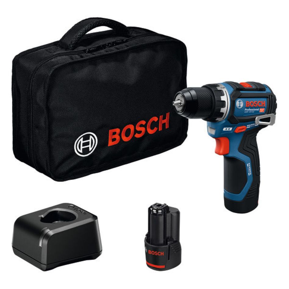Bosch Blauw 06019N7003 GSR 12V-32 Accuschroefboormachine 2x 12V 2,0Ah en lader GAL 12V-20