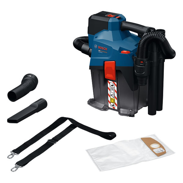 Bosch Blauw 06019K2100 GAS18V-6LS Accustofzuiger met accessoireset excl. accu en lader in doos
