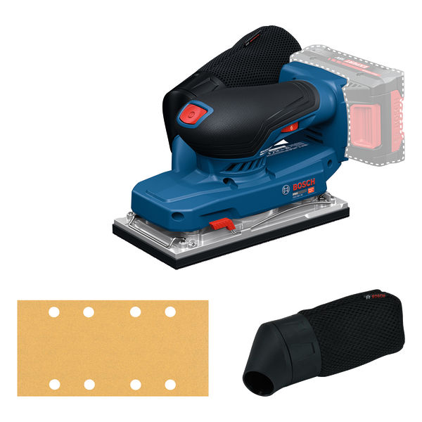 Bosch Blauw 06019R7001 GSS18V-18 Accuvlakschuurmachine excl. accu en lader in L-Boxx