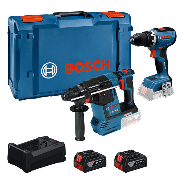 Bosch Blauw 0615A500E4 Accutoolkit Combipack 18V GSR + GBH in XL-Boxx