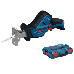 Bosch Blauw 06016D4001 GSA12V-14-2 Accu Reciprozaag excl. accu en lader + 2x zaagblad in L-Boxx