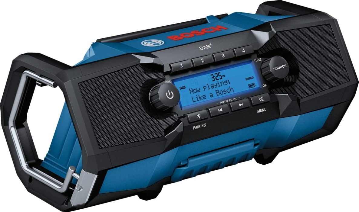 Bosch Blauw 06014A3100 GPB 18V-2 SC Professional bouwradio DAB+ 18V excl. accu's en lader