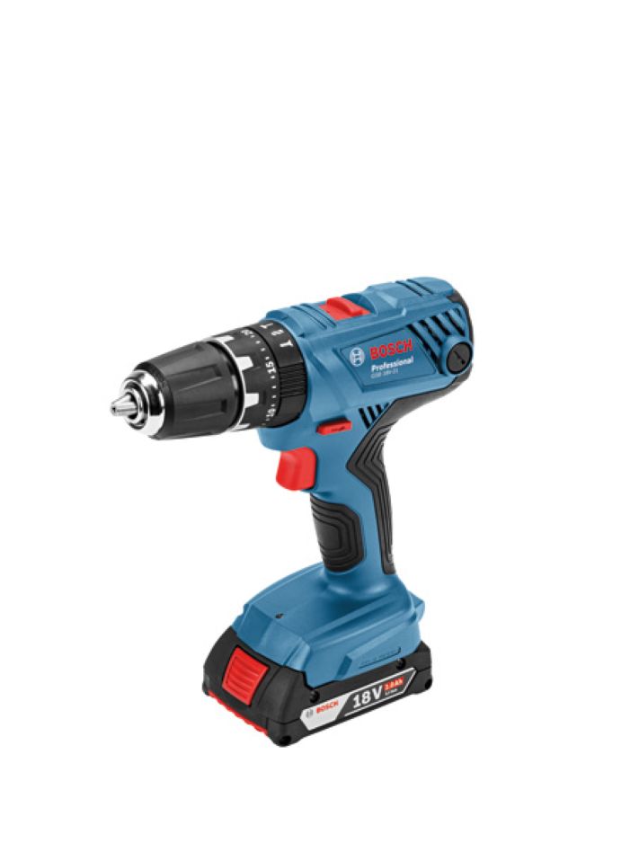 Bosch Blauw 06019H1109 GSB 18V-21 Accuklopboor 18 Volt 2,0 AH Li-ion in L-Case