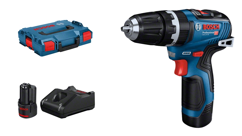 Bosch Blauw 06019J9000 GSB 12V-35 Accuklopboormachine koolborstelloos 12V 3,0Ah Li-Ion