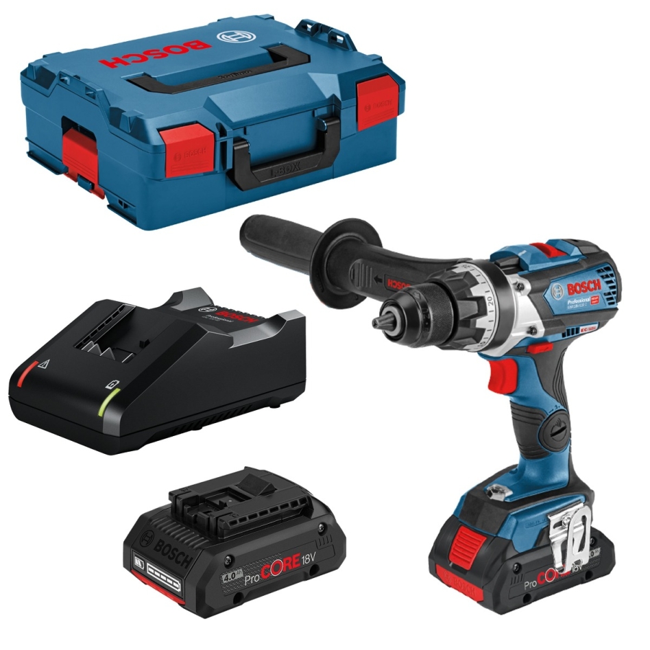 Bosch Blauw 06019G010A GSR 18V-110 C Accuboormachine 18V 4,0Ah ProCore Li-Ion in L-Boxx