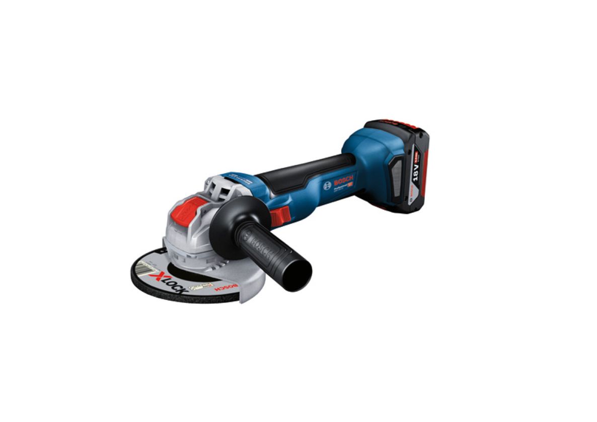 Bosch Blauw 06017B0100 X-LOCK GWX 18 V-10 Accu Haakse Slijper Excl. Accu's + lader