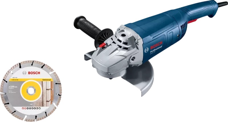 Bosch Blauw 06018C1104 GWS 20-230 P Haakse slijper in doos met diamant doorslijpschijf