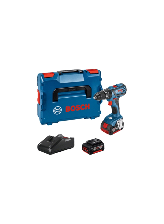 Bosch Blauw 06019H400C GSB 18V-28 Accuklopboor 18V 4,0Ah Li-Ion in L-Boxx