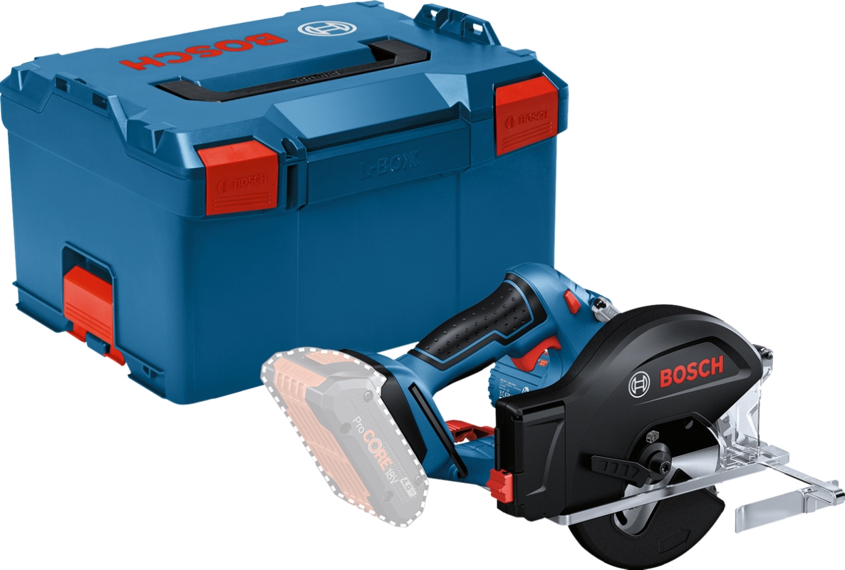 Bosch Blauw 06016B8001 GKM 18V-50 Metaalcirkelzaag 18 Volt excl. accu's en lader in L-Boxx