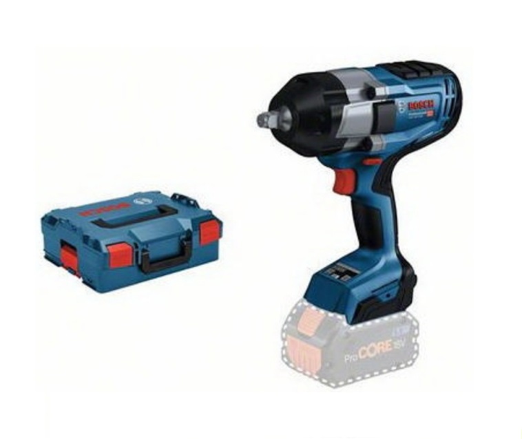 Bosch Blauw 06019J8303 GDS 18V-1000 professional Slagmoersleutel 1/2" 1000Nm 18V 5,5Ah ProCore in L-Boxx
