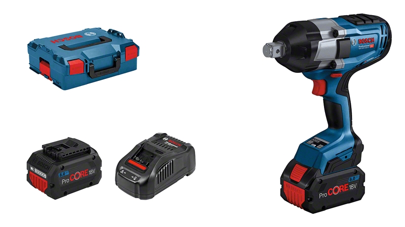 Bosch Blauw 06019J8503 GDS 18V-1050 H Professional Slagmoeraanzetter 3/4" 18V 5.5Ah ProCore in L-Boxx