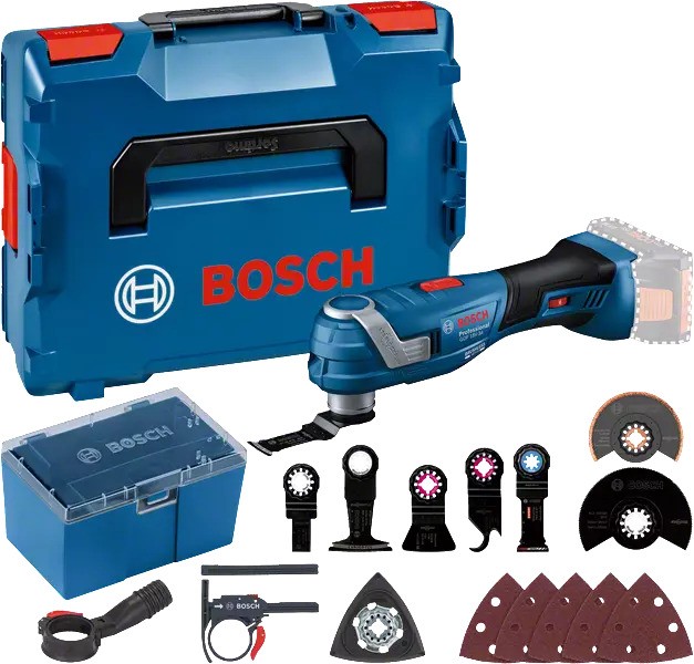 Bosch Blauw 06018G2002 GOP 18V-34 Multitool 18V Li-Ion excl. accu's en lader in L-Boxx + accessoires
