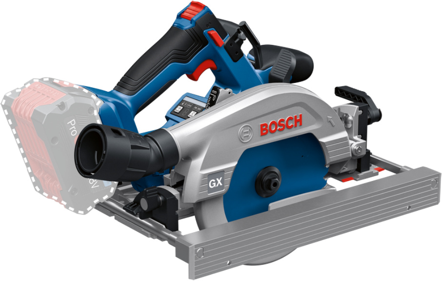 Bosch Blauw 06016C1001 GKS18V-57-2 GX Cirkelzaag 18 Volt excl. accu's en lader in L-Boxx 