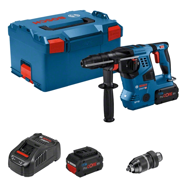 Bosch Blauw 0611921002 GBH 18V-28 CF Combihamer 18V 8,0Ah ProCore in L-Boxx 238