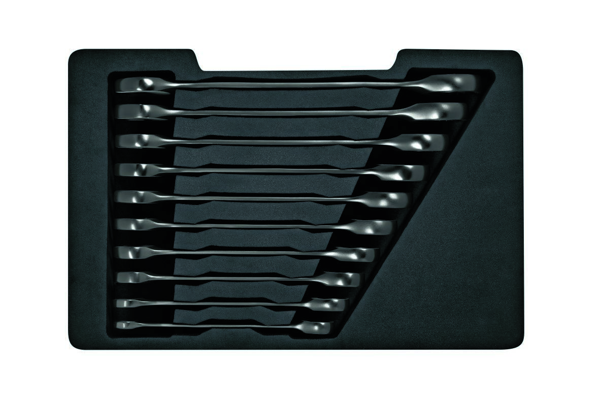 Bosch Blauw 1600A02AU0 Steeksleutel / Ringratelset 10 stuks: 8, 10, 12, 13, 14, 15, 16, 17, 18, 19