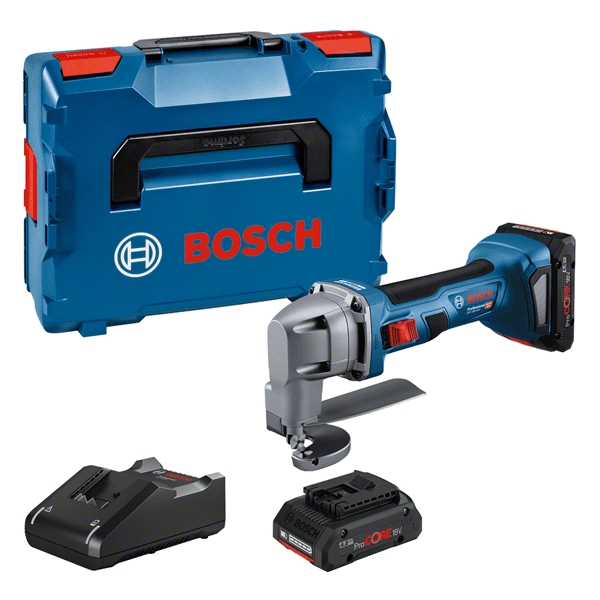 Bosch Blauw 0601926301 GSC 18V-16 E Accuplaatschaar 18V ProCore 4,0Ah Li-Ion