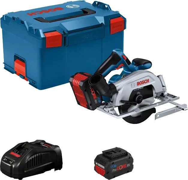 Bosch Blauw 06016C1202 GKS18V-57-2 Cirkelzaag 18V ProCore 5,5Ah Li-Ion in L-Boxx