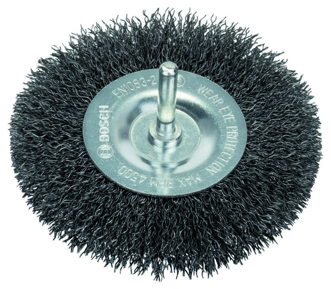 Bosch Blauw Accessoires 1609200273 Schijfborstel 100 mm gegolfd 6 mm schacht