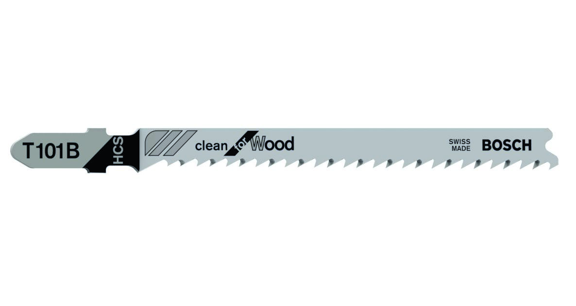 Bosch Blauw Accessoires 2608630030 T101B Decoupeerzaagbladen T - Schacht Per 5 Hout
