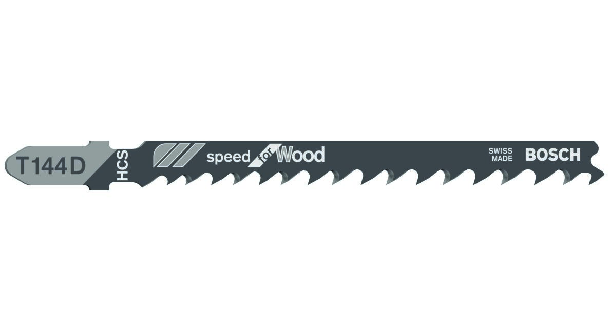 Bosch Blauw Accessoires 2608630040 T144D Decoupeerzaagbladen T - Schacht Per 5 Hout