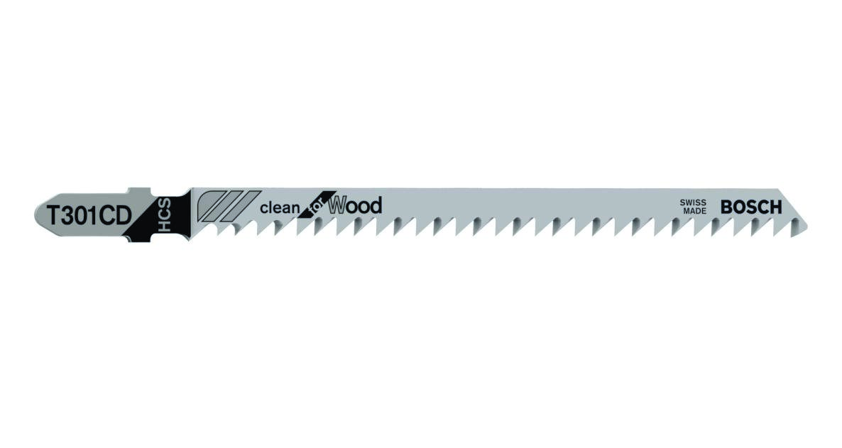 Bosch Blauw Accessoires 2608637590 Decoupeerzaagblad T 301 CD Clean for Wood