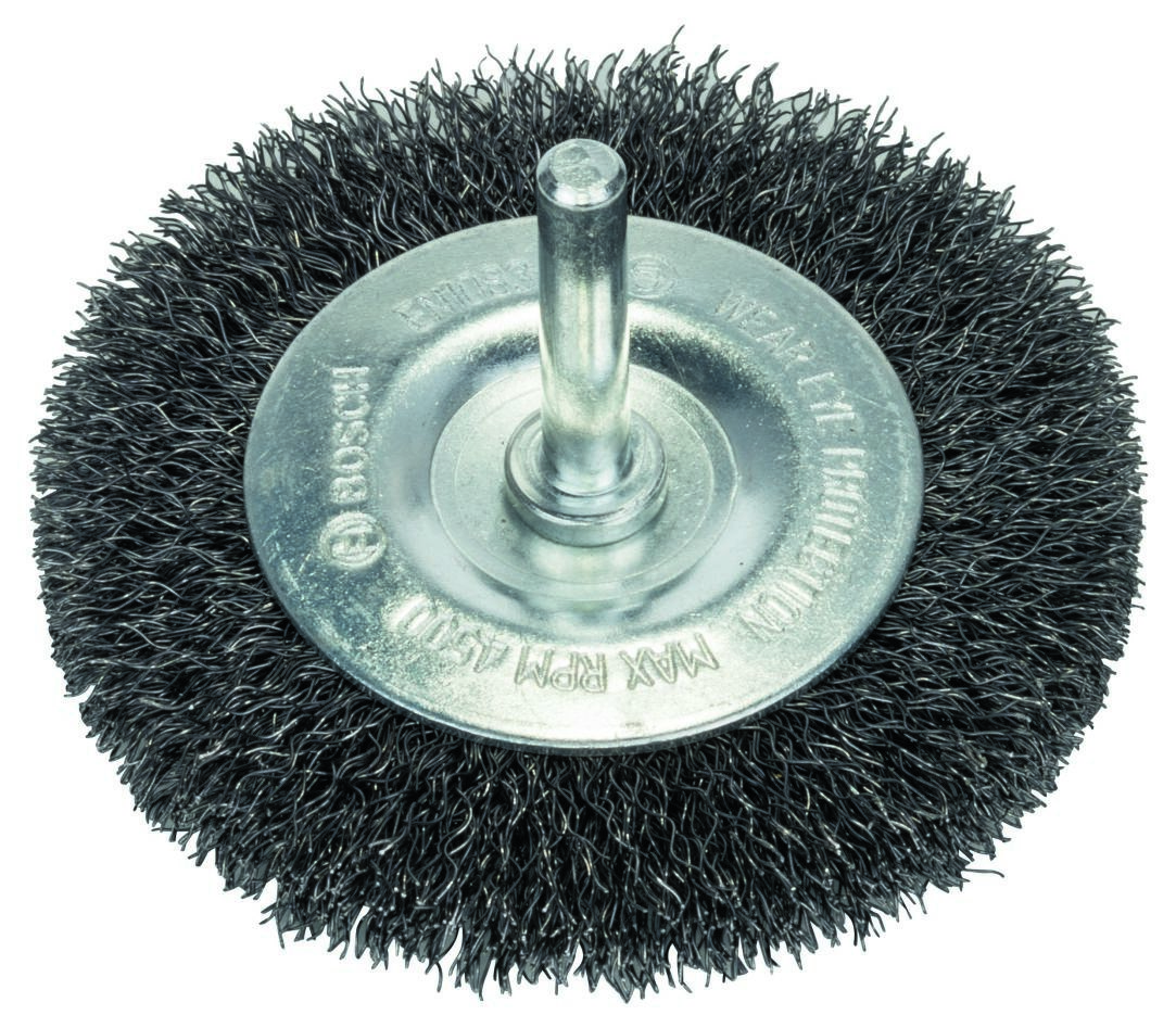 Bosch Blauw Accessoires 1608622015 Schijfborstel 75 mm gegolfd 6 mm schacht