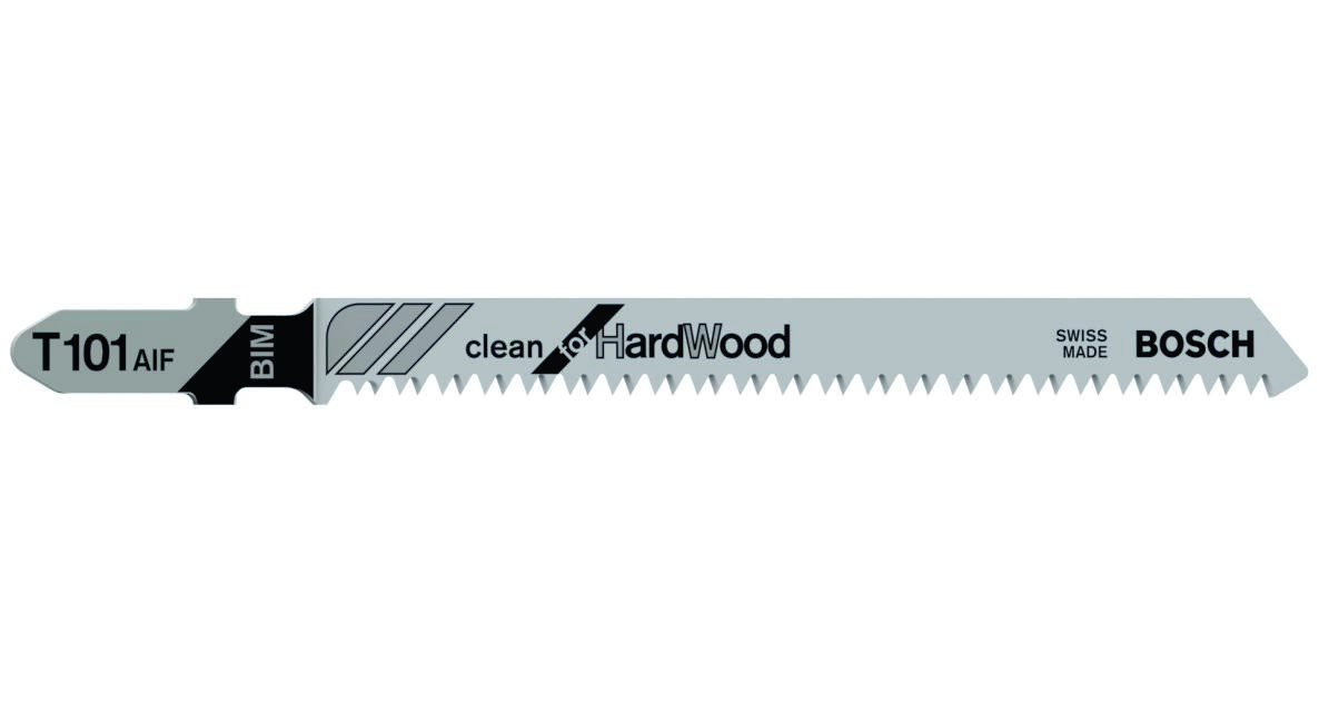 Bosch Blauw Accessoires 2608634897 T101AIF Decoupeerzaagbladen T - Schacht Per 5 Hardhout