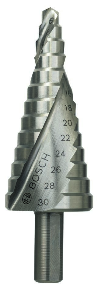Bosch Blauw Accessoires 2608597520 Trappenboor HSS 6-30 mm 3-vlakkenschacht