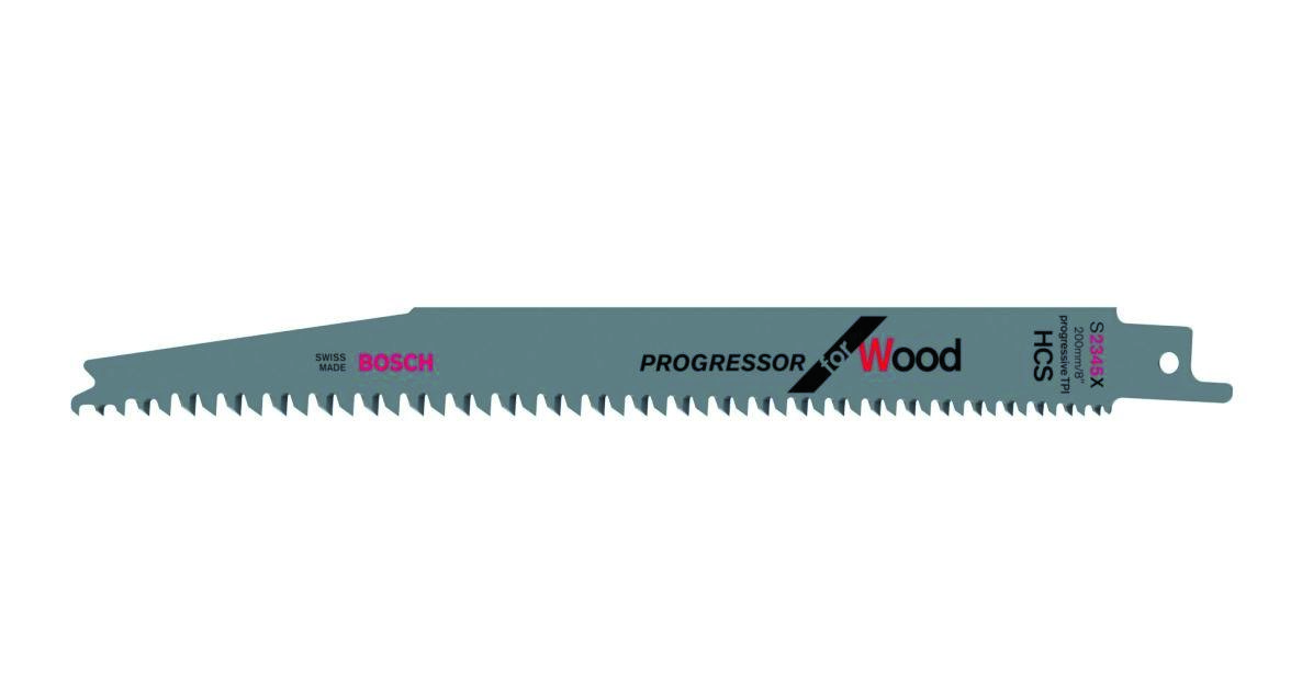 Bosch Blauw Accessoires 2608654404 S2345K Reciprozaagblad Progressor for Wood 200 mm 5 stuks
