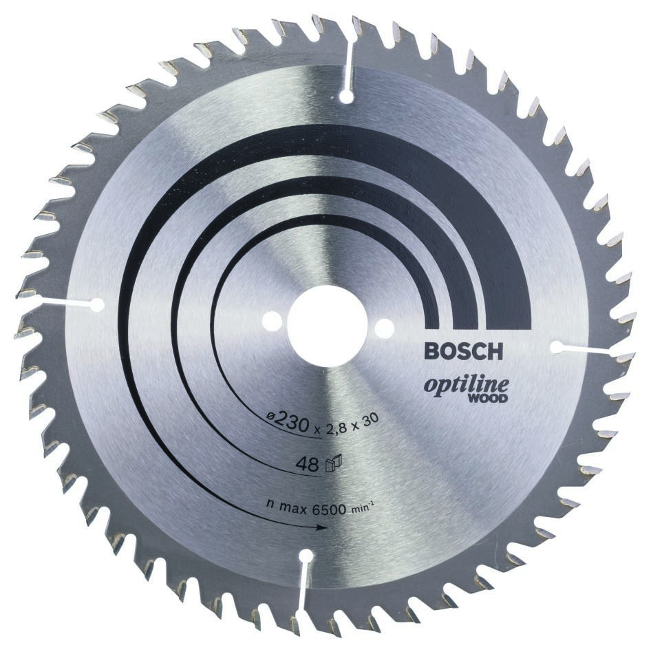 Bosch Blauw Accessoires 2608640629 Cirkelzaagblad 230 x 30 x 48T Optiline Wood