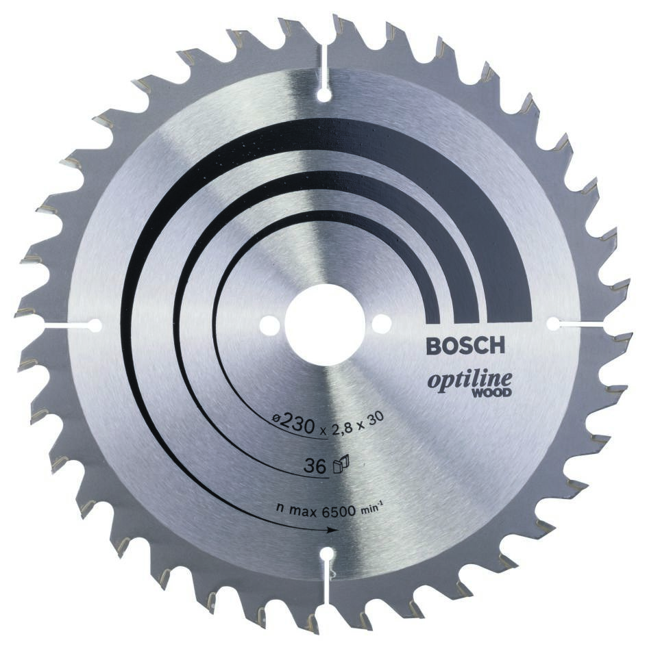 Bosch Blauw Accessoires 2608640628 Cirkelzaagblad 230 x 30 x 36T Optiline Wood