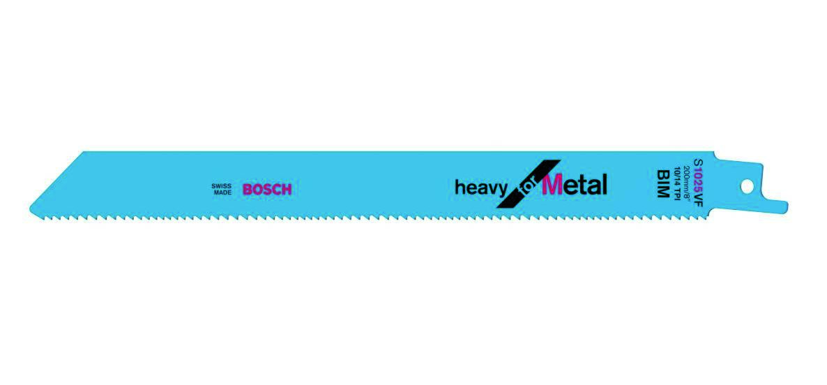 Bosch Blauw Accessoires 2608656265 S1025VF Reciprozaagblad Heavy for Metal 200 mm 5 stuks