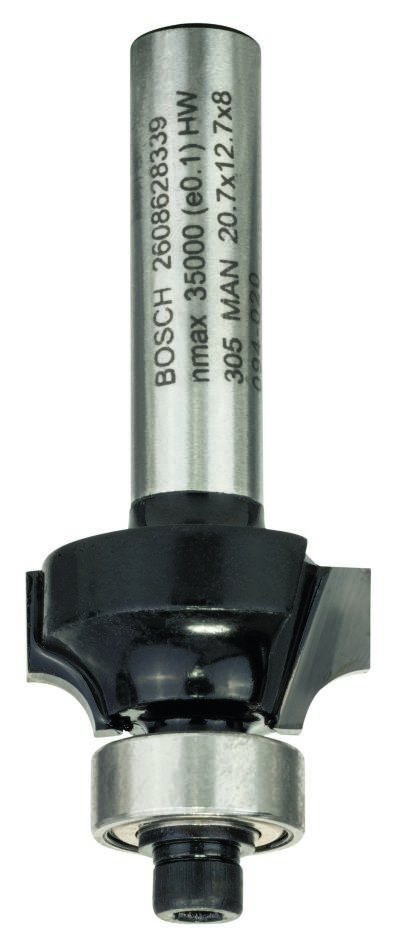 Bosch Blauw Accessoires 2608628339 Afrondprofielfrees, 8 mm, R1 4 mm, L 10,5 mm, G 53 mm 8 mm, R1 4 mm, L 10,5 mm, G 53 mm