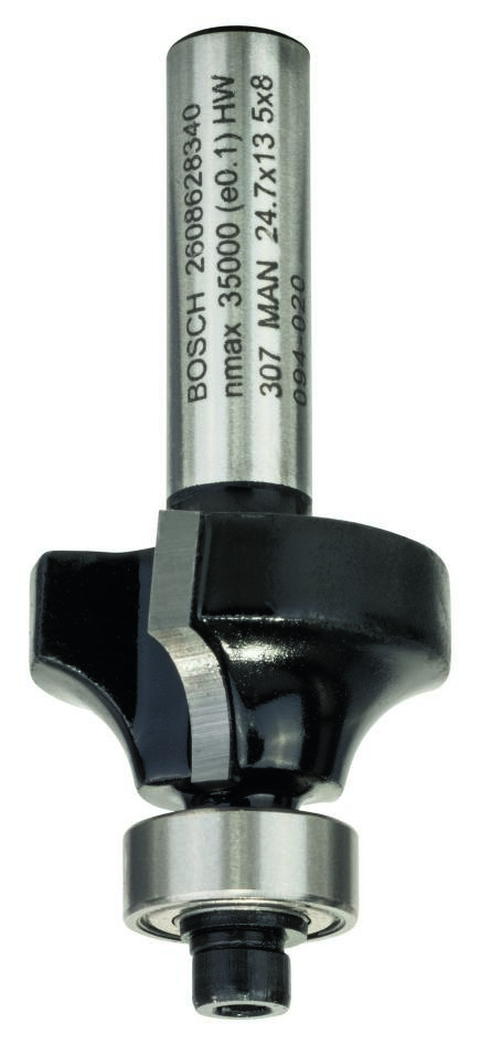 Bosch Blauw Accessoires 2608628340 Afrondprofielfrees, 8 mm, R1 6 mm, L 13,2 mm, G 53 mm 8 mm, R1 6 mm, L 13,2 mm, G 53 mm