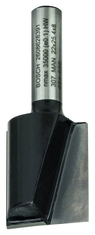 Bosch Blauw Accessoires 2608628391 Vingerfrees, 8 mm, D1 22 mm, L 25 mm, G 56 mm 8 mm, D1 22 mm, L 25 mm, G 56 mm