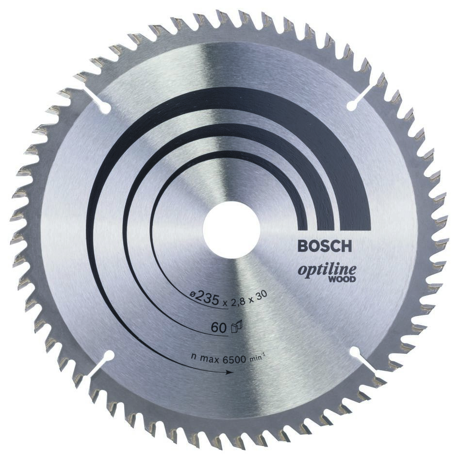 Bosch Blauw Accessoires 2608641192 Cirkelzaagblad 235 x 30 x 60T Optiline Wood