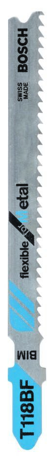 Bosch Blauw Accessoires 2609256734 T 118 BF Decoupeerzaagblad bi-metaal 91mm 1,9–2,3mm