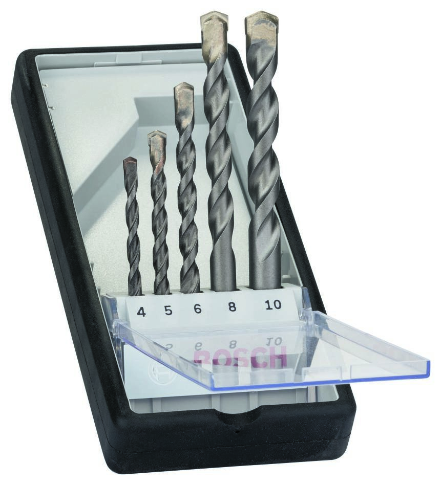 Bosch Blauw Accessoires 2607010524 5-delige Robust Line betonborenset CYL-3 4, 5, 6, 8, 10 mm