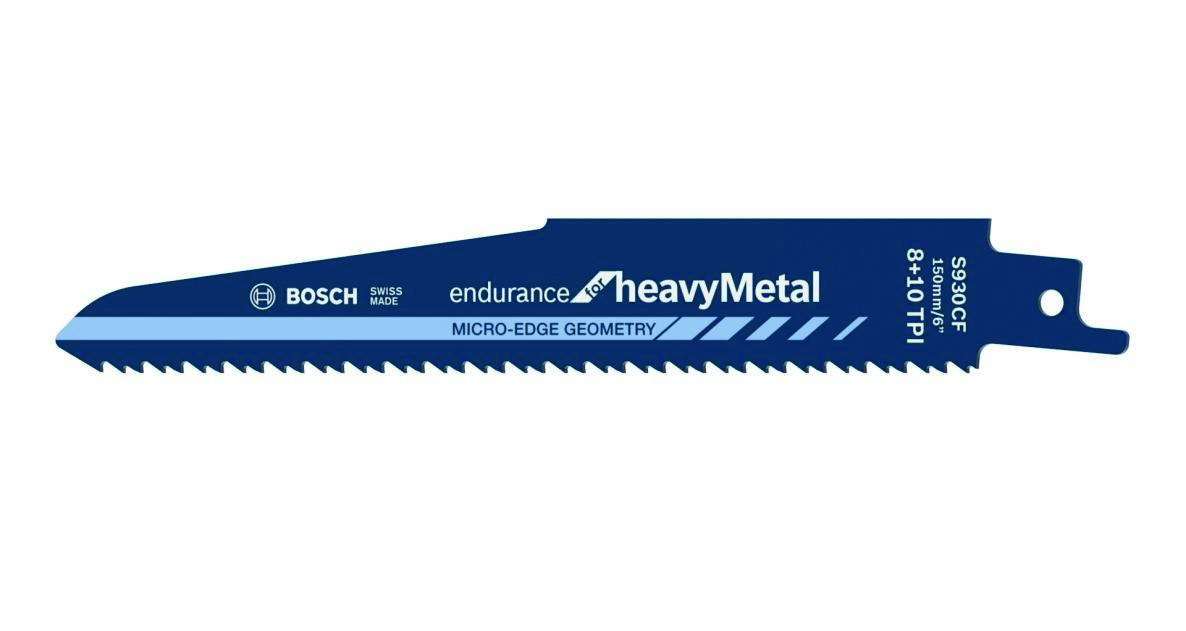 Bosch Blauw Accessoires 2608657527 S930CF Reciprozaagblad Endurance for Heavy Metal 150 mm 5 stuks