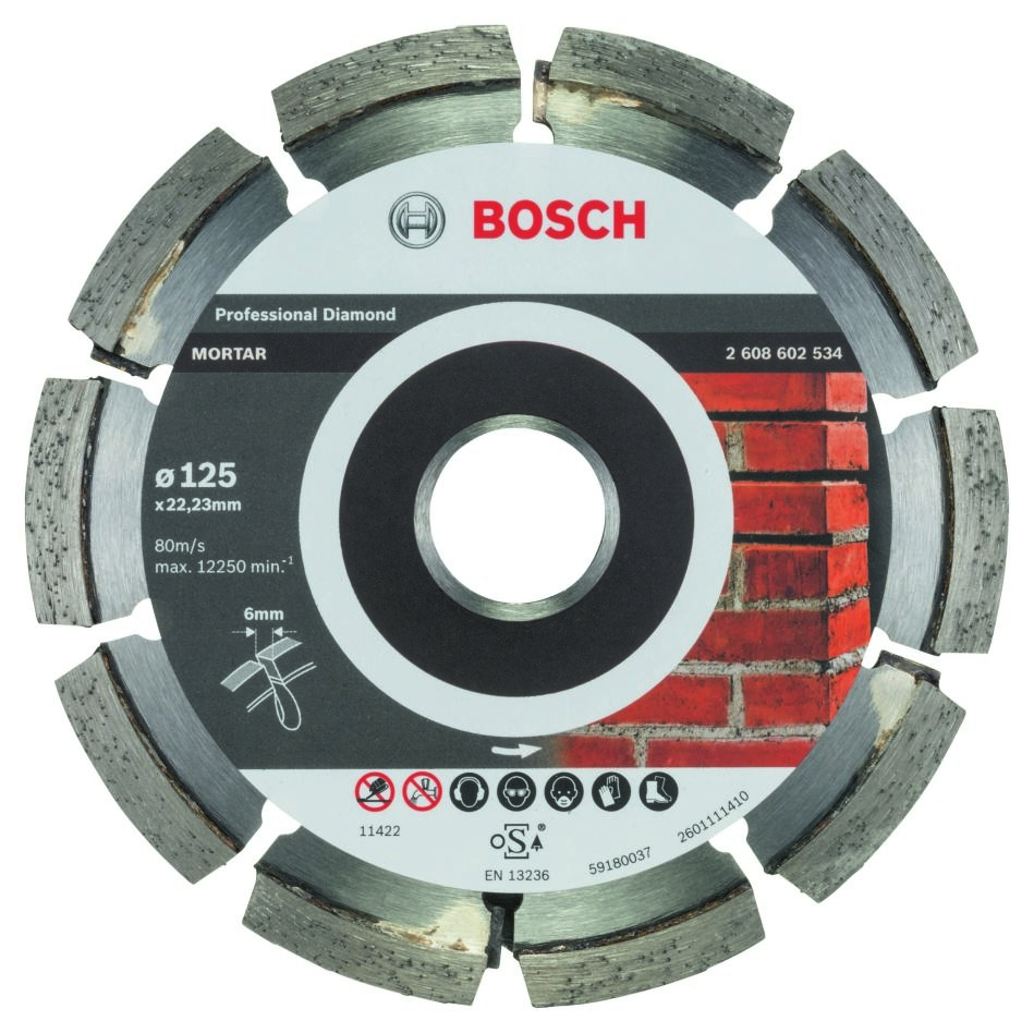 Bosch Blauw Accessoires 2608602534 Voegenfrees Expert for Mortar 125 x 6 x 7 x 22,23 mm