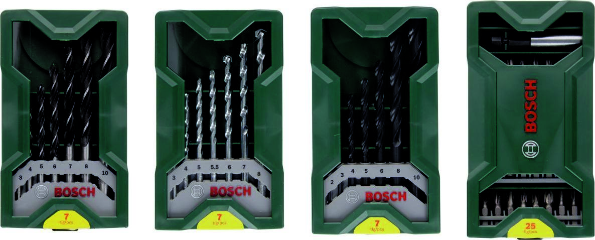 Bosch Groen Accessoires 2607017071 mini-X-line Multipack 3+1 Bit- en borenset 46-delig